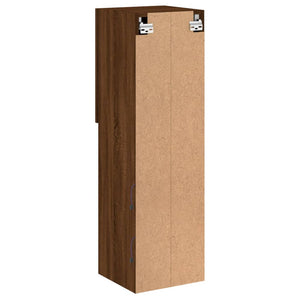 TV-Schrank mit LED Braun Eichen-Optik