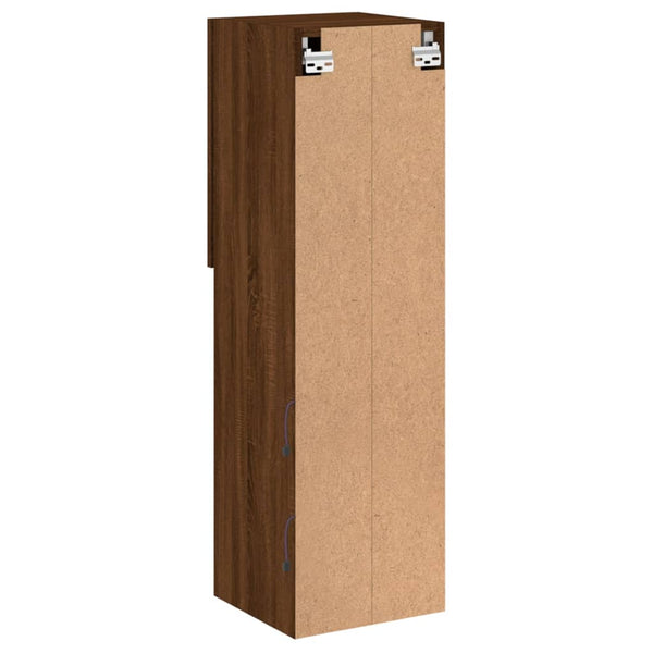 TV-Schrank mit LED Braun Eichen-Optik