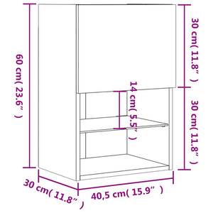 TV-Schränke mit LED, 2er Set, Weiß