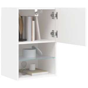 TV-Schränke mit LED, 2er Set, Weiß