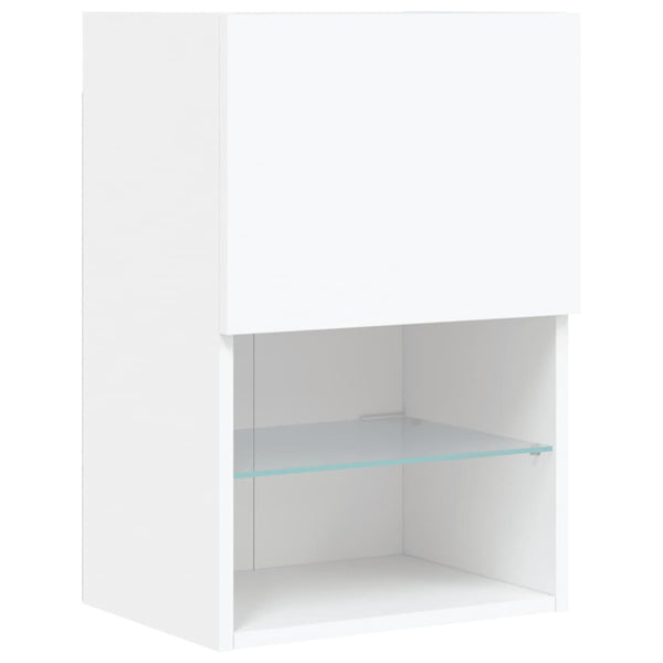 TV-Schränke mit LED, 2er Set, Weiß