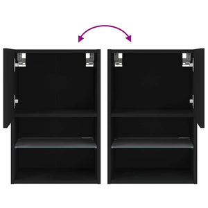TV-Schrank Schwarz mit LED 40,5cm