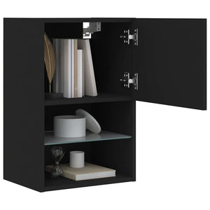 TV-Schrank Schwarz mit LED 40,5cm