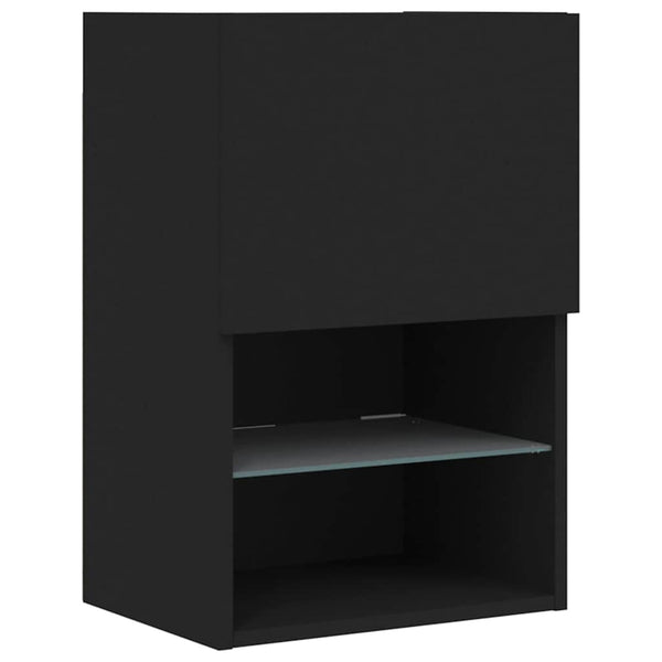 TV-Schrank Schwarz mit LED 40,5cm