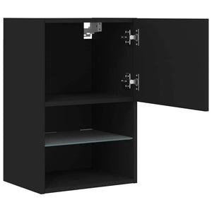 TV-Schrank Schwarz mit LED 40,5cm
