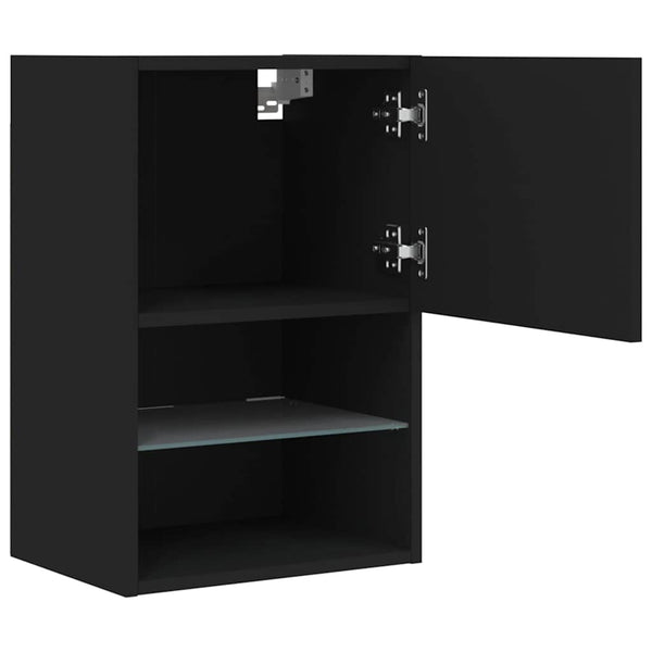 TV-Schrank Schwarz mit LED 40,5cm