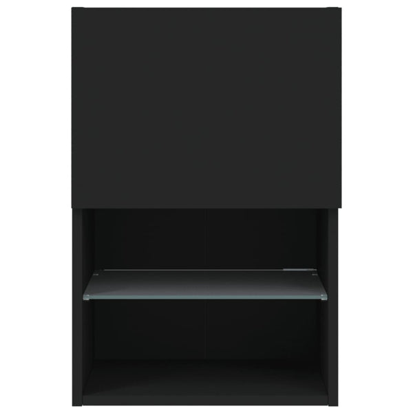TV-Schrank Schwarz mit LED 40,5cm