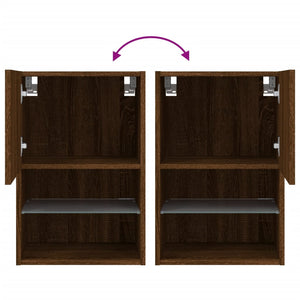TV-Schrank Braun Eiche mit LED