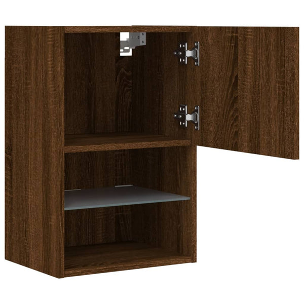 TV-Schrank Braun Eiche mit LED
