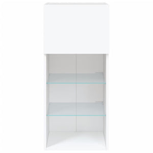 TV-Schrank Weiß mit LED 40,5x30x90 cm