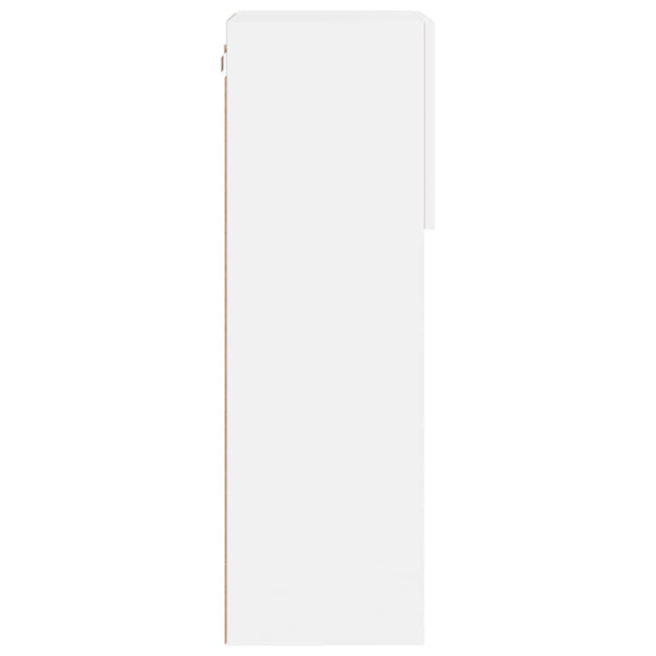 TV-Schrank Weiß mit LED 40,5x30x90 cm