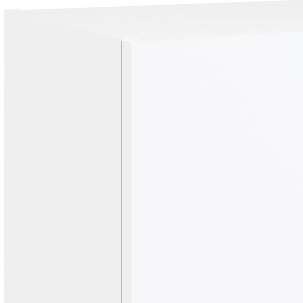 TV-Schränke mit LED-Beleuchtung, 2er-Set, Weiß