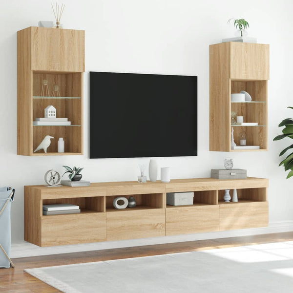 TV-Schrank Sonoma Eiche mit LED