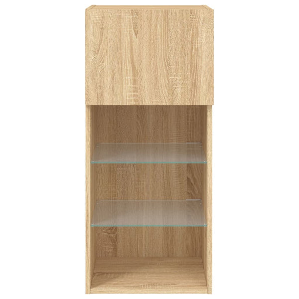 TV-Schränke mit LED-Leuchten Sonoma Eiche