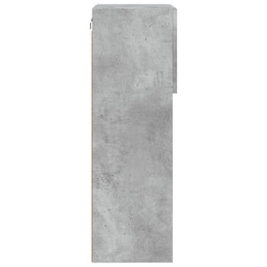 vidaXL Meuble TV avec lumières LED gris béton 40,5x30x90 cm