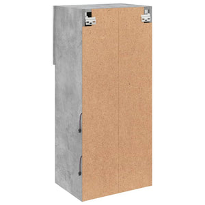 vidaXL Meuble TV avec lumières LED gris béton 40,5x30x90 cm
