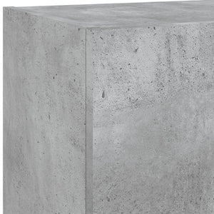 TV-Schränke mit LED Betongrau 40,5x30x90 cm, 2er-Set