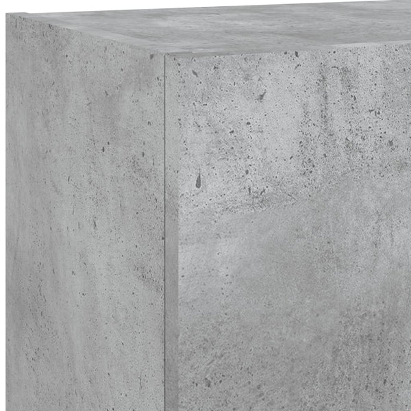 TV-Schränke mit LED Betongrau 40,5x30x90 cm, 2er-Set