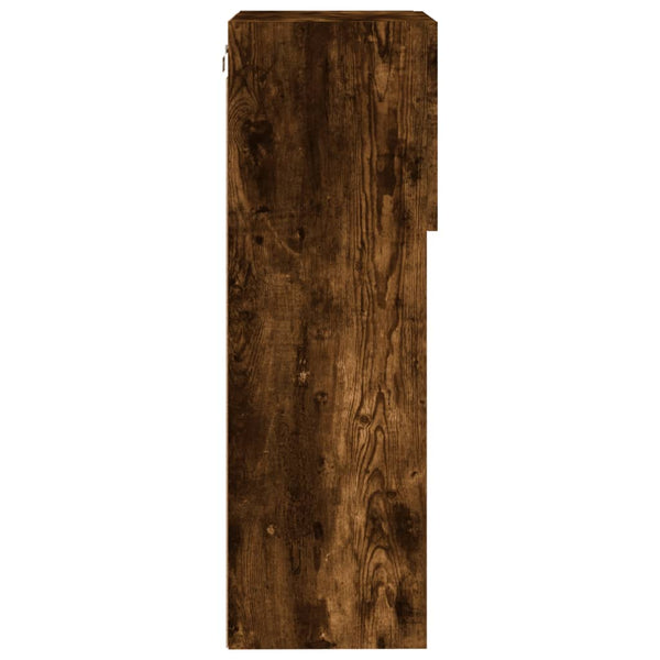 TV-Schrank mit LED Räuchereiche 90 cm
