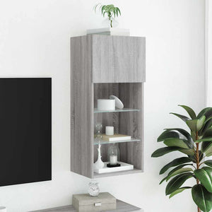 TV-Schrank Grau Sonoma mit LED