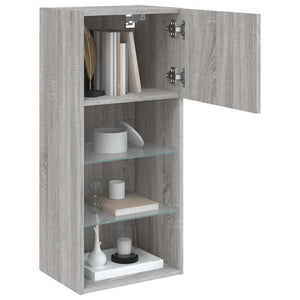 TV-Schrank Grau Sonoma mit LED