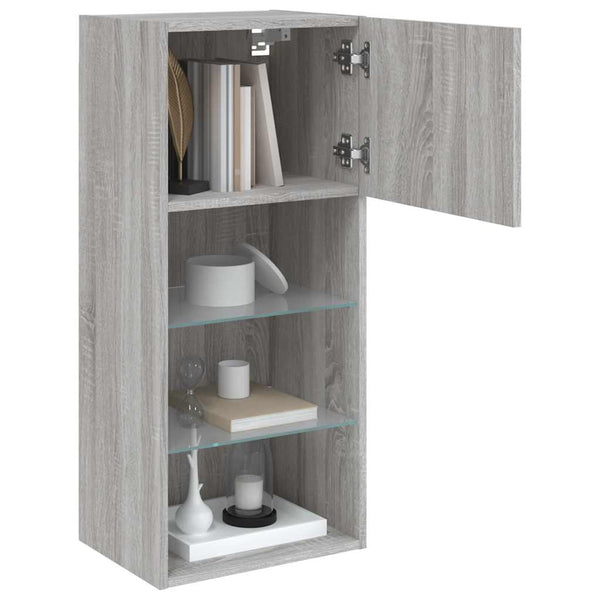 TV-Schrank Grau Sonoma mit LED