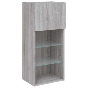 TV-Schrank Grau Sonoma mit LED