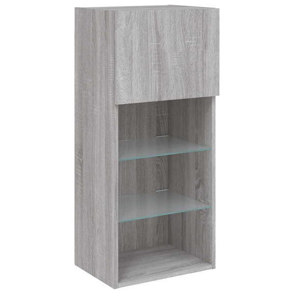 TV-Schrank Grau Sonoma mit LED