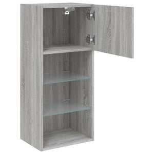 TV-Schrank Grau Sonoma mit LED