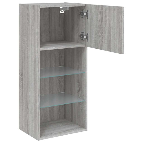 TV-Schrank Grau Sonoma mit LED