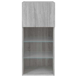 TV-Schrank Grau Sonoma mit LED