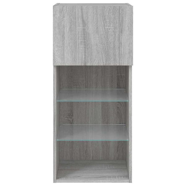 TV-Schrank Grau Sonoma mit LED