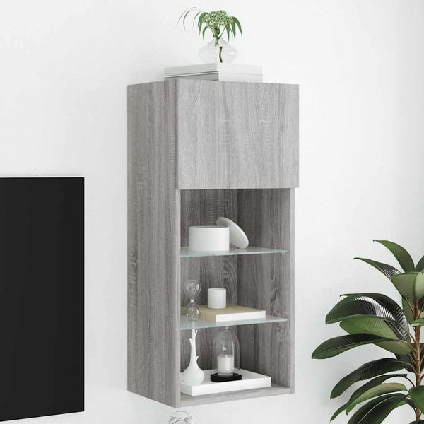 TV-Schrank Grau Sonoma mit LED