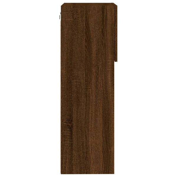 TV-Schrank mit LED Braun Eichen-Optik 90cm