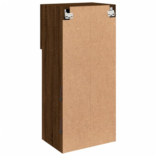 TV-Schrank mit LED Braun Eichen-Optik 90cm