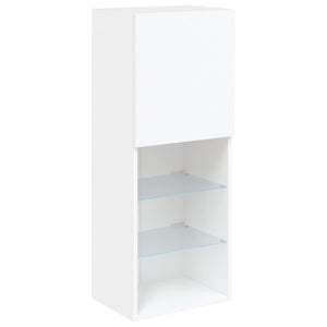 TV-Schrank Weiß mit LED-Leuchten