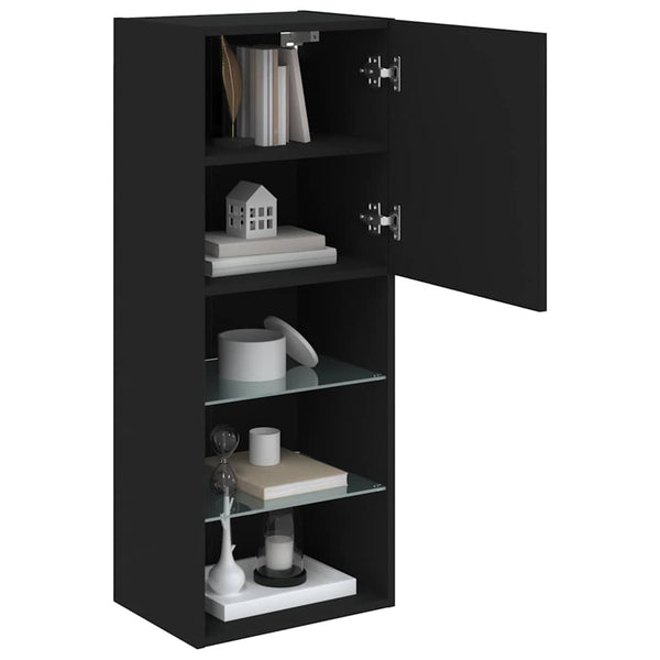 TV-Schrank mit LED Schwarz 102cm