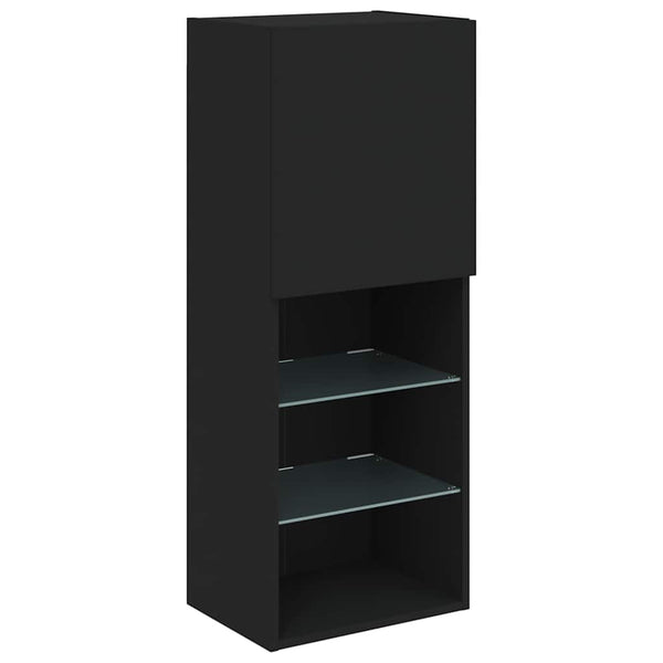 TV-Schrank mit LED Schwarz 102cm