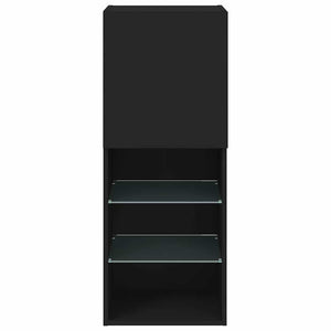 TV-Schrank mit LED Schwarz 102cm