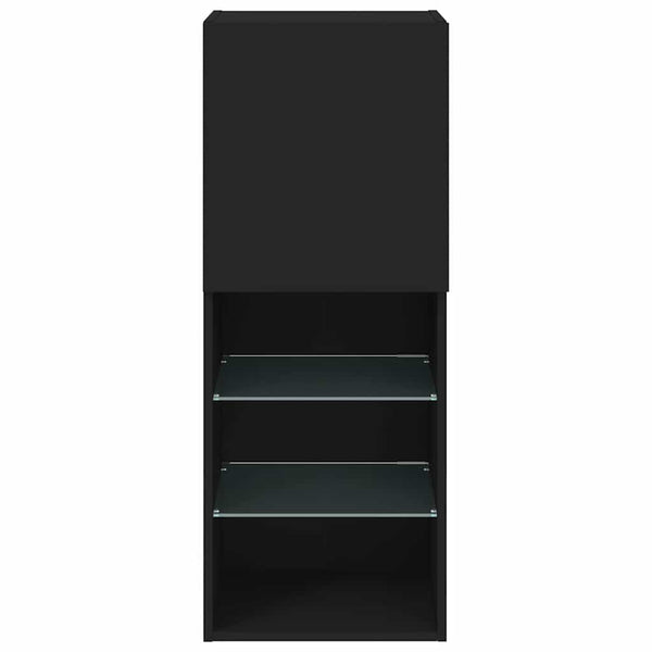 TV-Schrank mit LED Schwarz 102cm