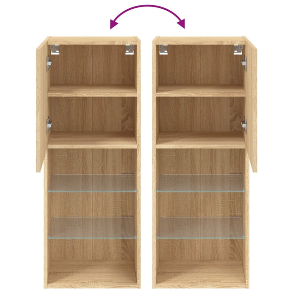 TV-Schrank Sonoma-Eiche mit LED