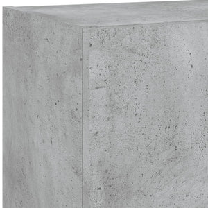 TV-Schrank mit LED Betongrau 102 cm
