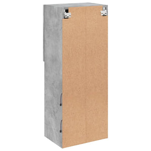 TV-Schrank mit LED Betongrau 102 cm