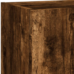 TV-Schrank Räuchereiche mit LED 40,5x102 cm