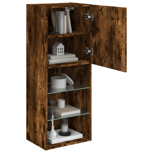 TV-Schrank Räuchereiche mit LED 40,5x102 cm