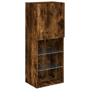 TV-Schrank Räuchereiche mit LED 40,5x102 cm