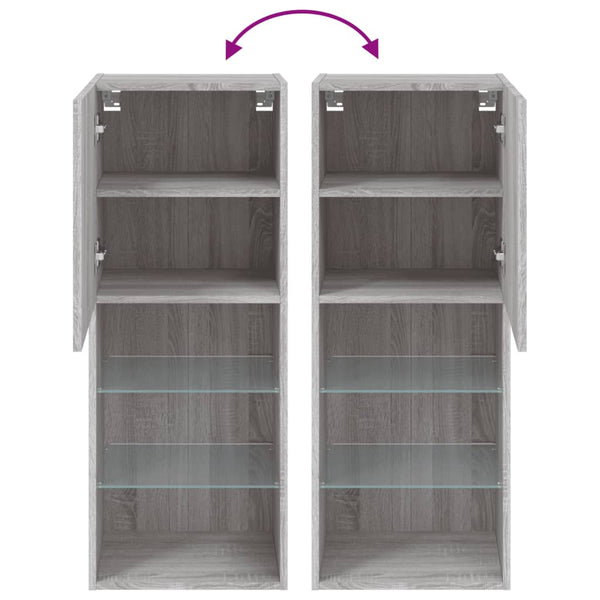 TV-Schrank Grau Sonoma mit LED