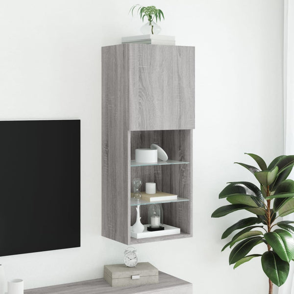 TV-Schrank Grau Sonoma mit LED