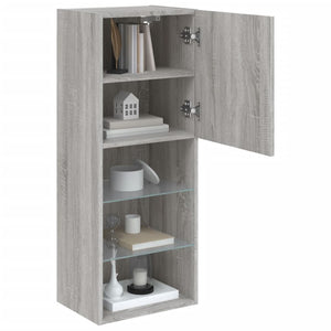 TV-Schrank Grau Sonoma mit LED