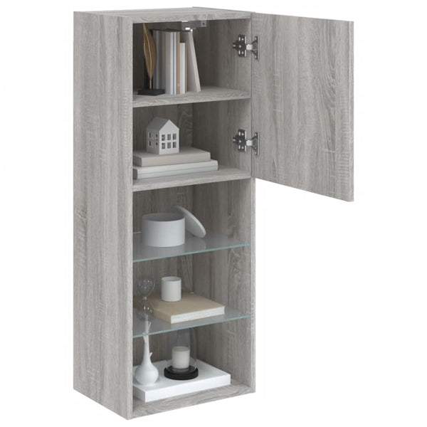 TV-Schrank Grau Sonoma mit LED